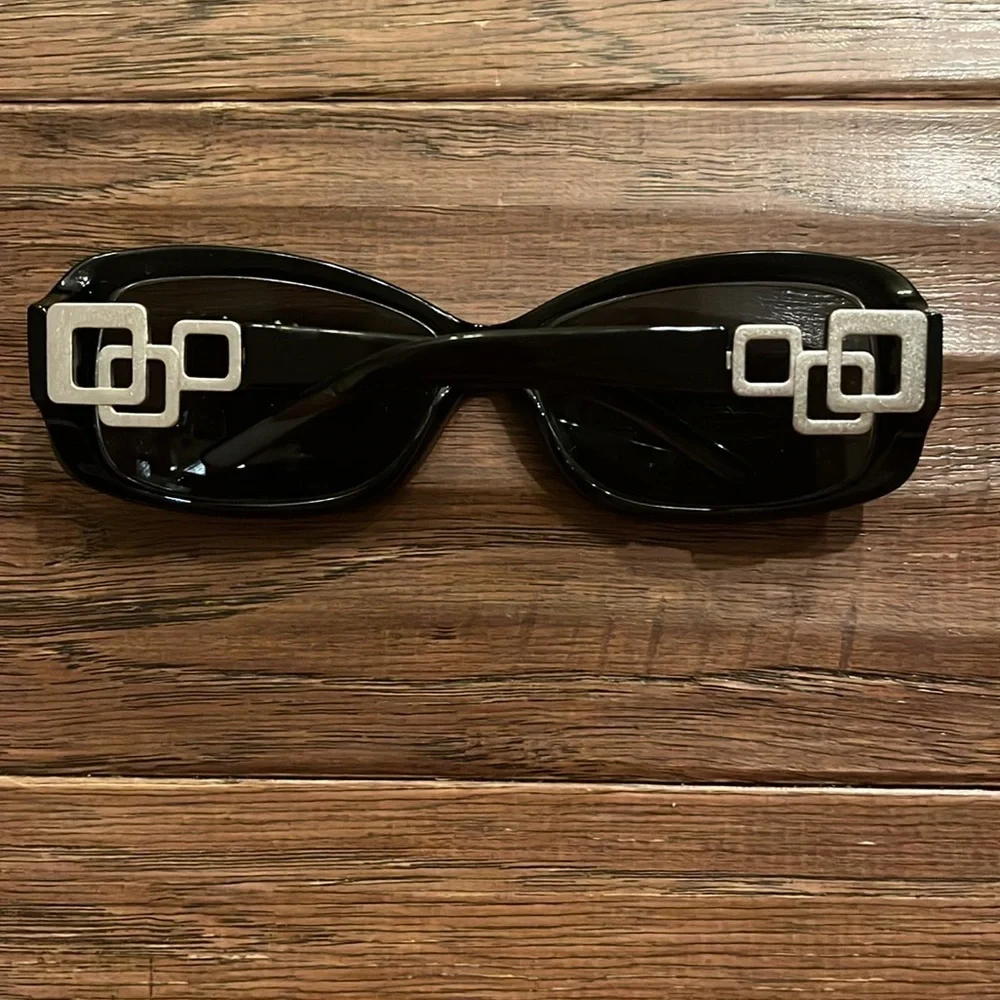 Chelsea Morgan CMS0003 BK 62025-125 Sunglasses Black Square Full Rim Frames